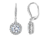 2.50 Carats (ctw) Crystal Drop Dangle Earring Sterling Silver
